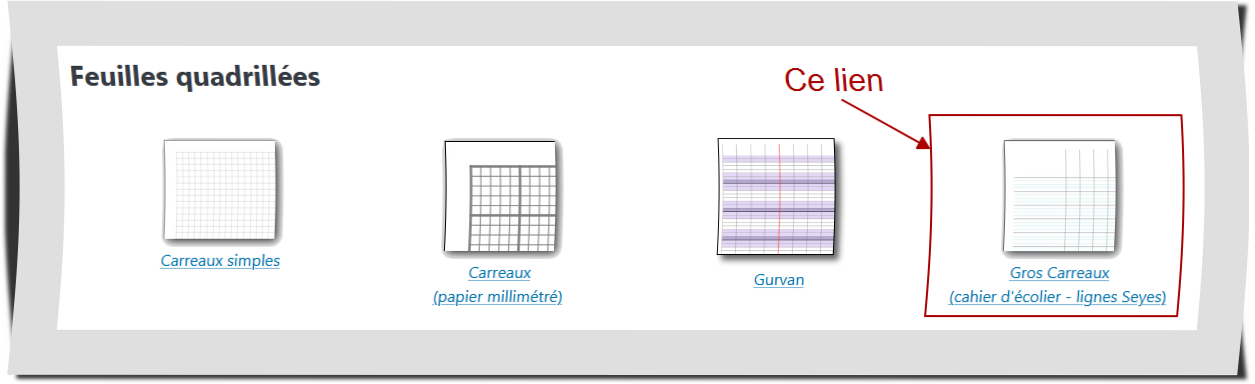 Accès au générateur de feuilles de papier Seyes en PDF personnalisable et 100% gratuit